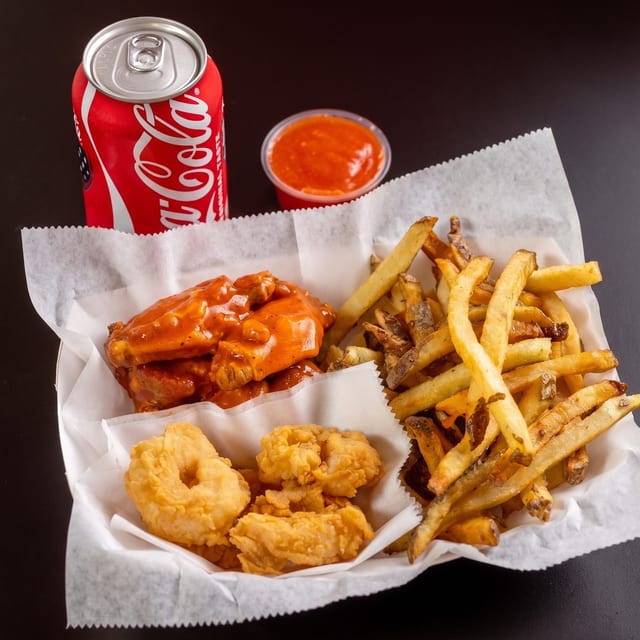 Shrimp and Wing Combo.